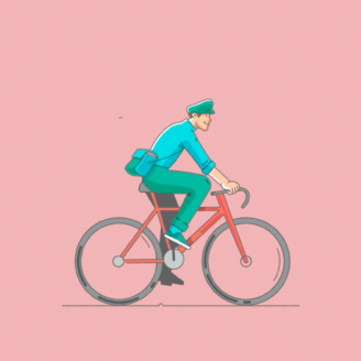 Cycliste - Application Paper - Motion design - BRAVE PARIS